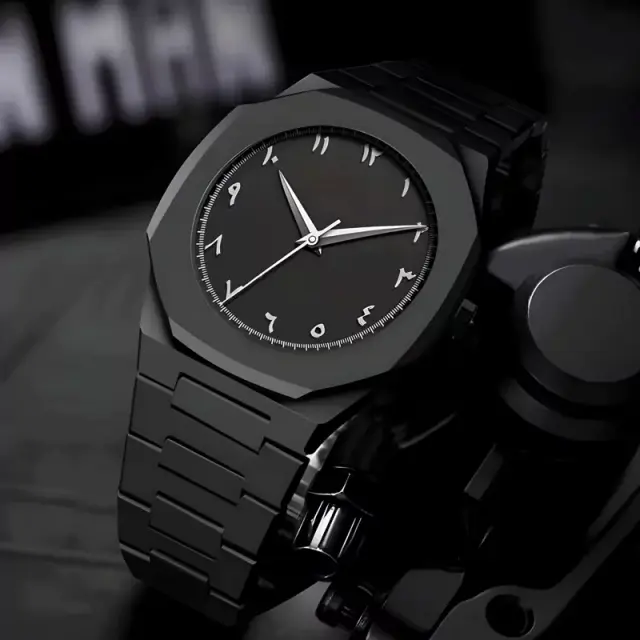 Buy Black Minimalist Analog Aura Wrist Watch  Stainless Steel Mesh Strap with Butterfly Clasp Online - BEENet Store