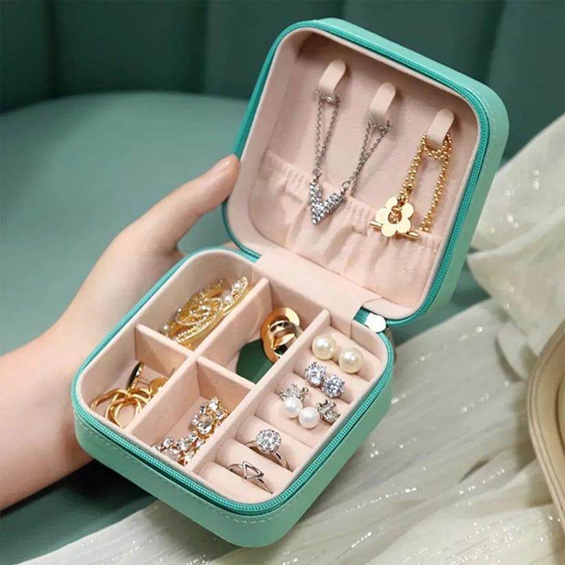 Buy Mini Portable Jewelry Organizer Box for Women  Compact Travel Storage Case Assorted Colors Online - BEENet Store