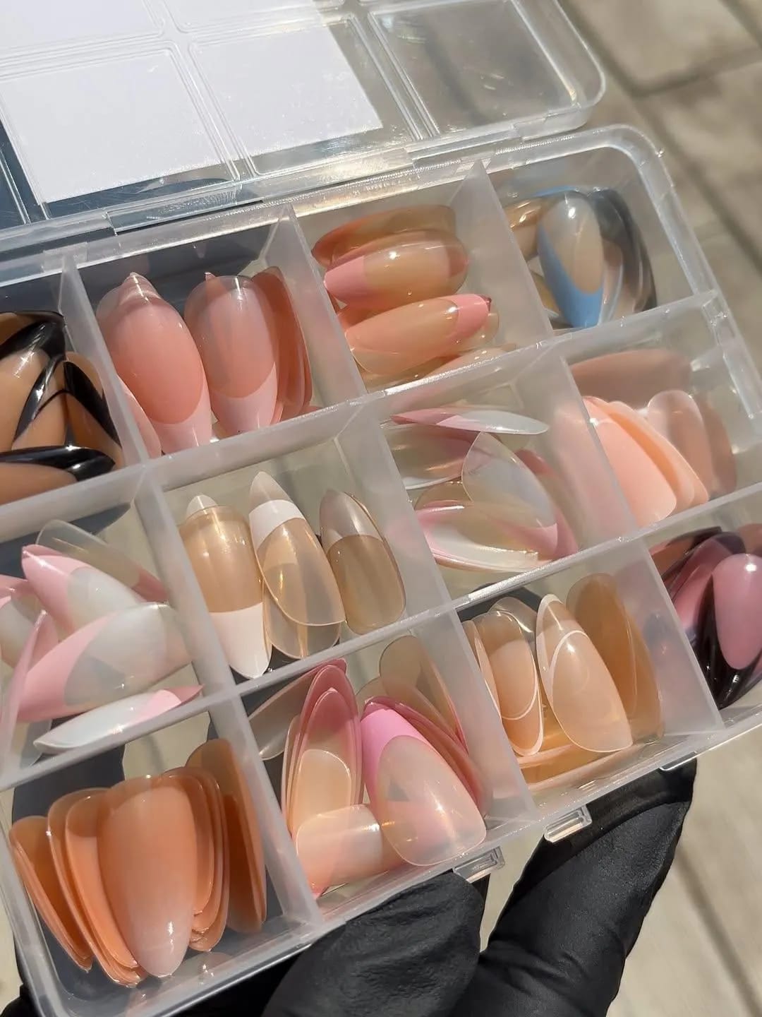 Buy 144Piece Multicolor False Nails Set with Nail Glue  Stylish  Durable PressOn Nails for Nail Art Online - BEENet Store