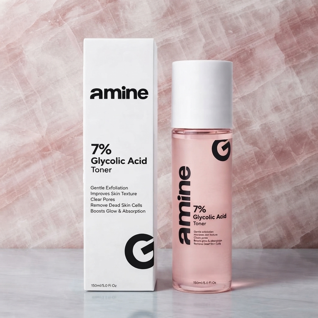 Buy Amine 7 Glycolic Acid Toner 150ml  Exfoliating Facial Toner for Daily Skincare Routine Online - BEENet Store