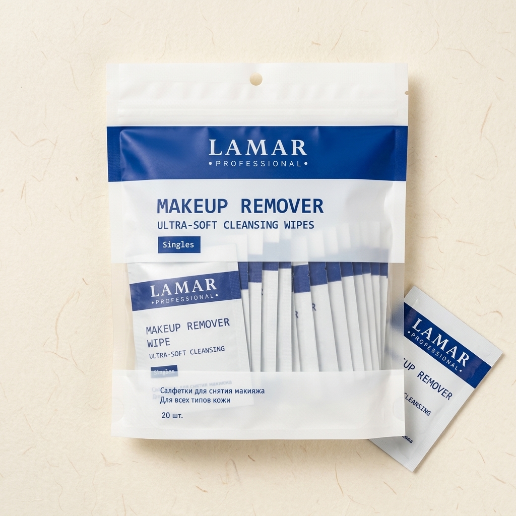 Buy Lamar Makeup Remover Wipes Pack of 20  Gentle Cleansing  Facial Wipes for Daily Skincare Online - BEENet Store
