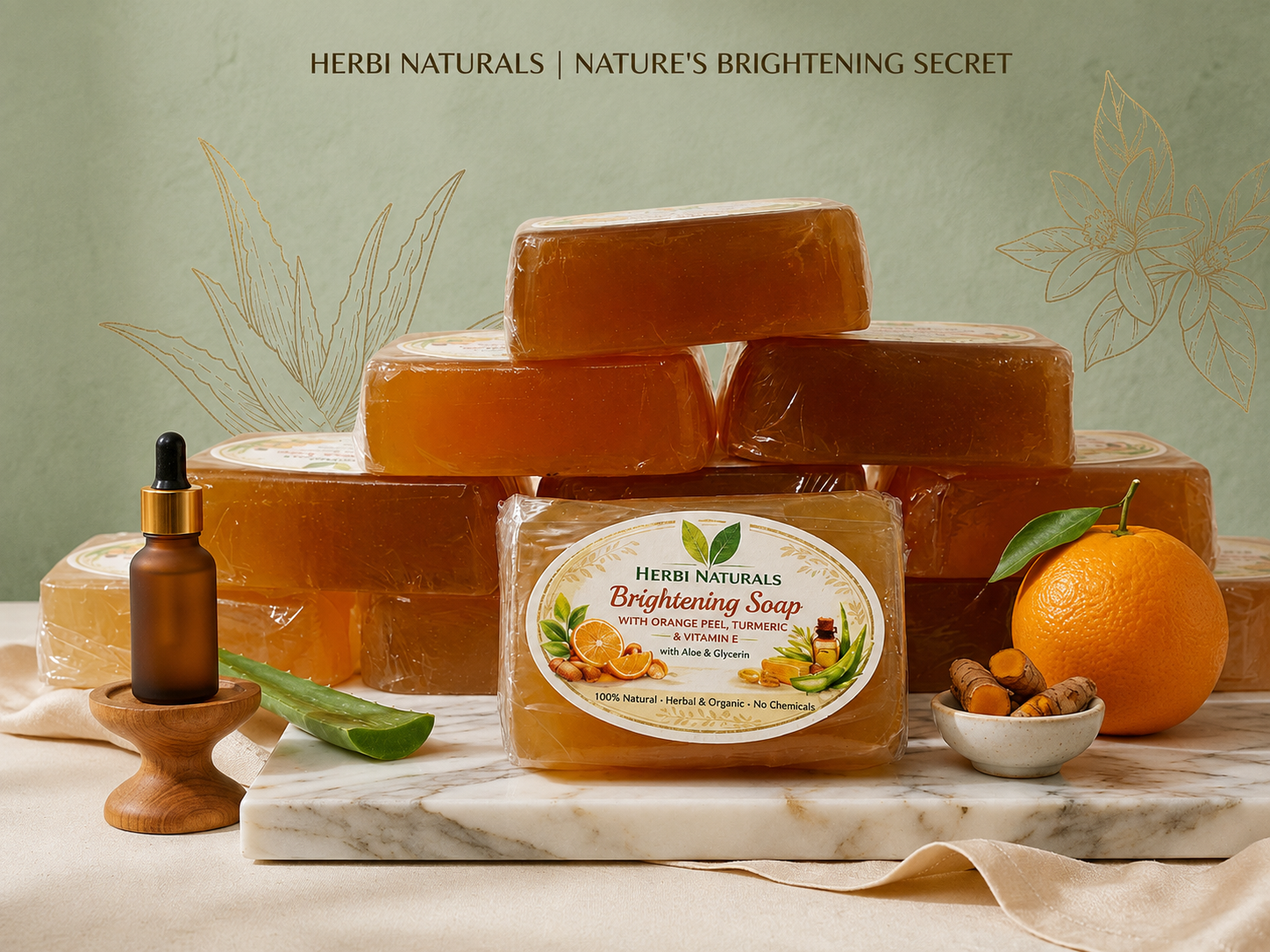 Buy Herbi Natural Brightening Soap  Online - BEENet Store