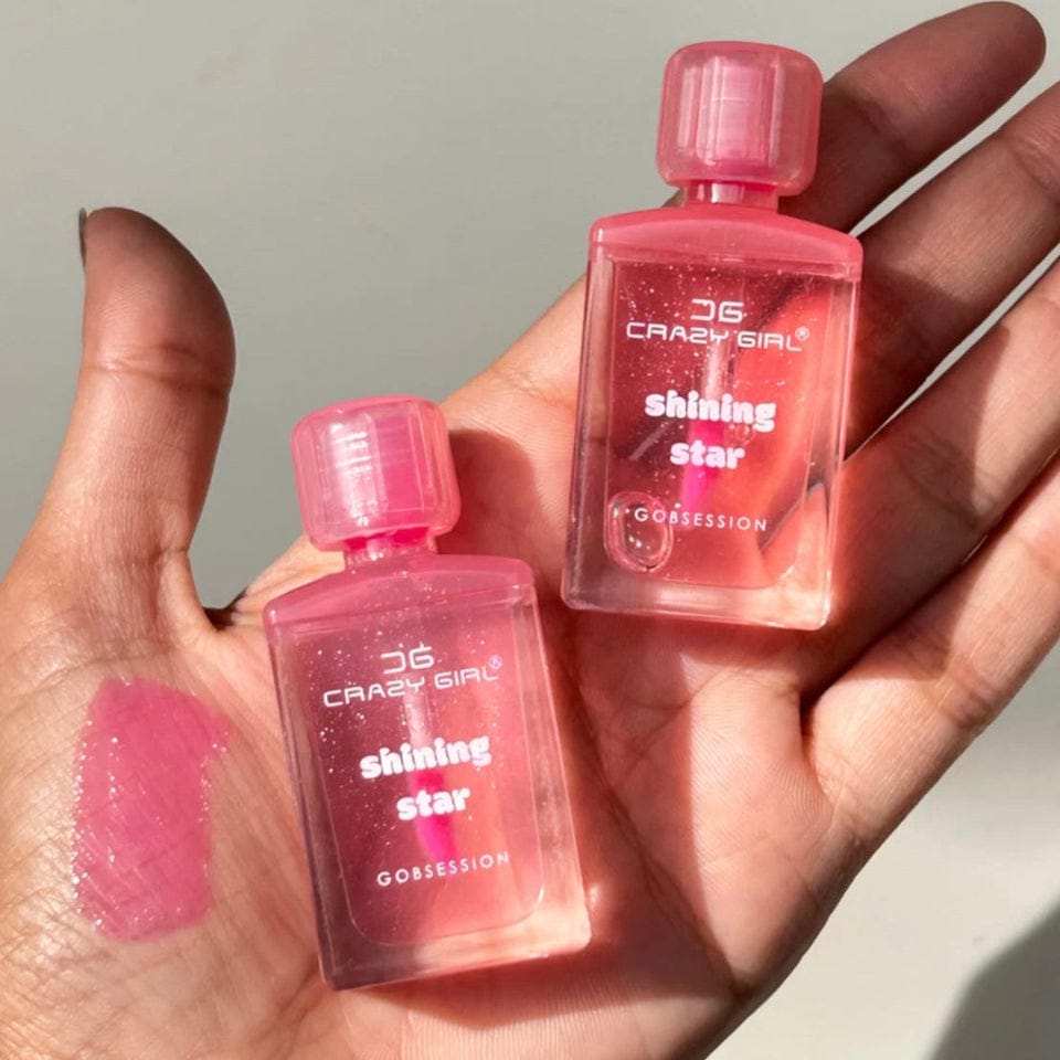 Buy Crazy Girl BottleShaped Tinted Jelly Lip Oil Set  2Pack Hydrating  Moisturizing Lip Gloss Pink Shade Online - BEENet Store