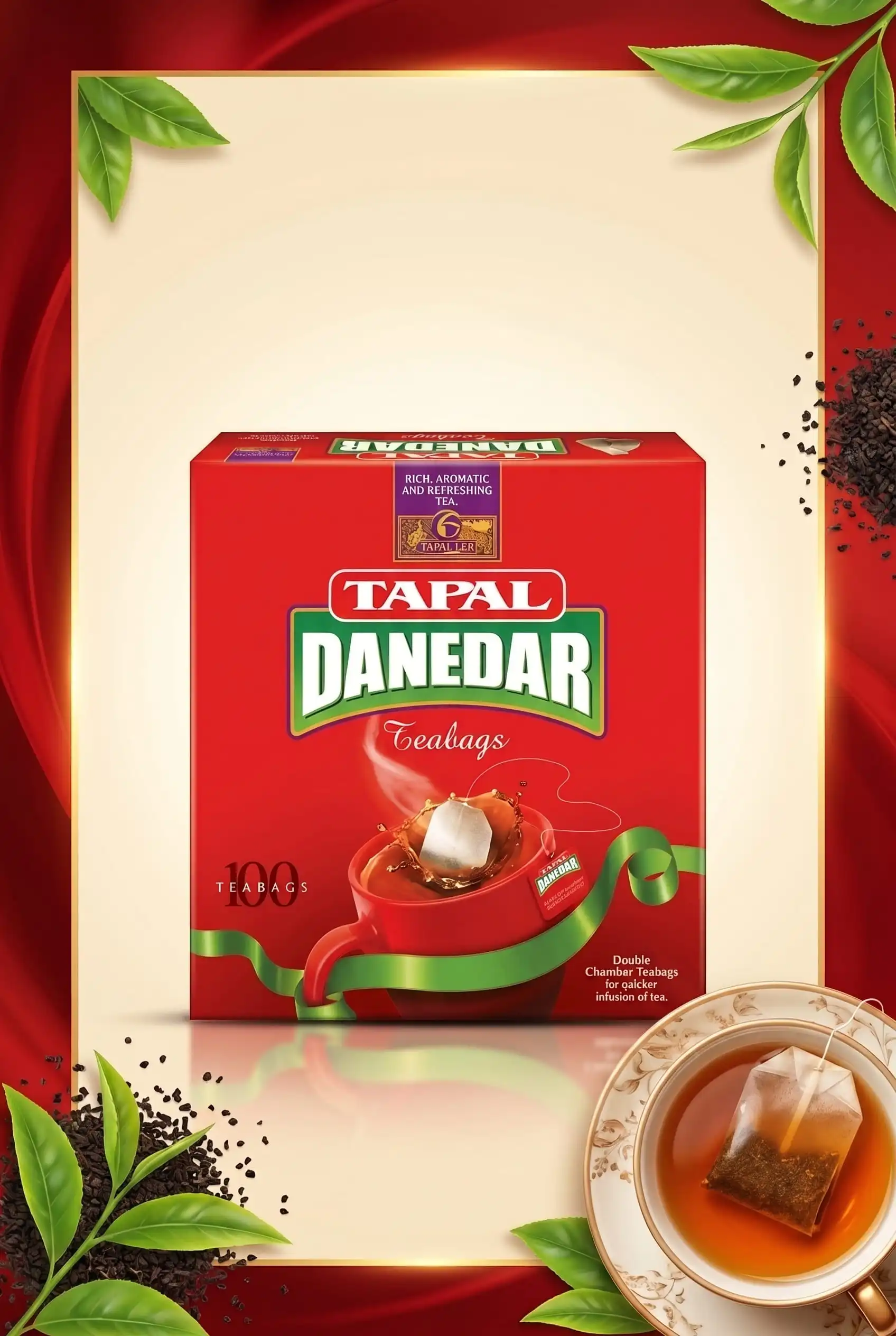 Buy Tapal Danedar Double Chamber Black Tea Bags 100 Teabags Online - BEENet Store