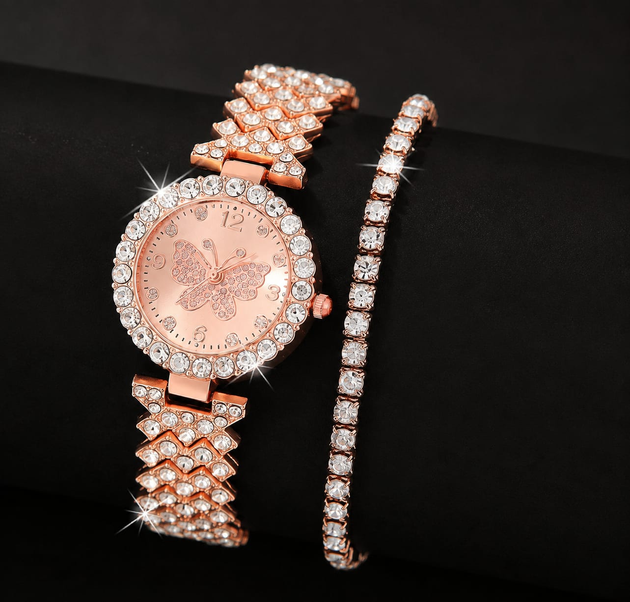 Buy Womens Copper Butterfly Quartz Watch  Bracelet Gift Set  Stylish Everyday Fashion Online - BEENet Store