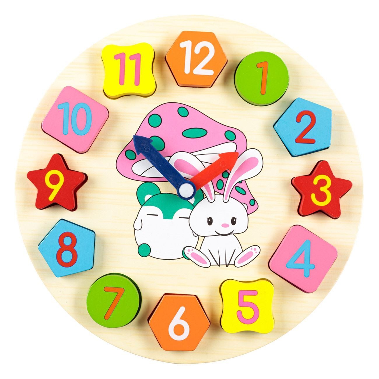 Buy Play and Learn Wooden Clock  Shape Matching Set Online - BEENet Store